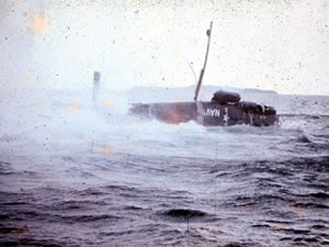 ditched navy helicopter